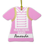 Marching Band Uniform Photo Pink ornaments