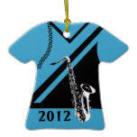Marching Band Uniform Saxophone Photo ornaments