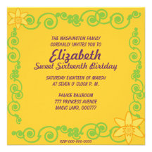 March's Sweet Sixteen Eternal Spring Invitation