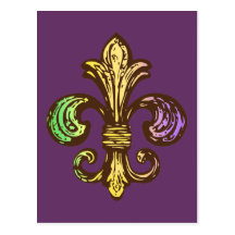 Mardi Fleur de Gras Post Card