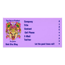 Mardi Gras Business Theme Hz Please View Notes Photo Card Template
