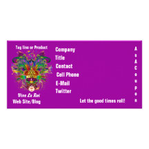 Mardi Gras Business Theme Hz Please View Notes Personalised Photo Card