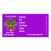 Mardi Gras Business Theme Hz Please View Notes Personalised Photo Card