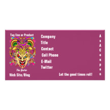 Mardi Gras Business Theme Hz Please View Notes Photo Card