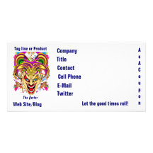 Mardi Gras Business Theme Hz Please View Notes Photo Card