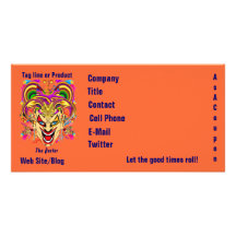 Mardi Gras Business Theme Hz Please View Notes Photo Greeting Card