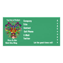 Mardi Gras Business Theme Hz Please View Notes Personalized Photo Card