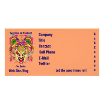 Mardi Gras Business Theme Hz Please View Notes Customized Photo Card