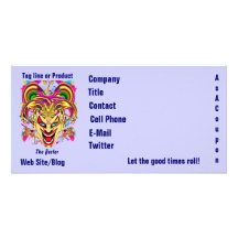 Mardi Gras Business Theme Hz Please View Notes Personalized Photo Card