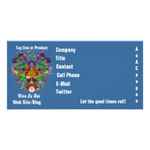 Mardi Gras Business Theme Hz Please View Notes Photo Card Template