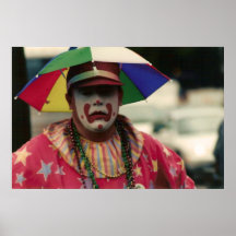 Mardi Gras Clown Print