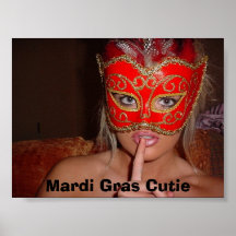 Mardi Gras Cutie Posters