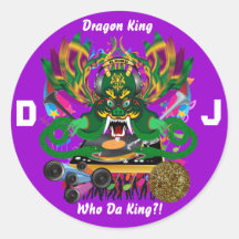 Mardi Gras D. J. Dragon King View Hints please Stickers