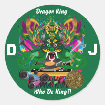 Mardi Gras D. J. Dragon King View Hints please Stickers