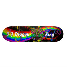 Mardi Gras D. J. Dragon King View notes please Skateboard Deck