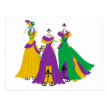 Mardi Gras Dress Shop Postcards