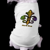 Mardi Gras Fleur de lis pet clothing