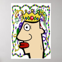 Mardi Gras Head Poster