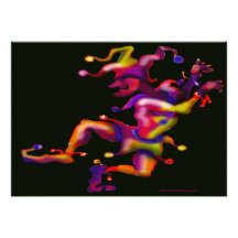 Mardi Gras Jester Personalized Invitation