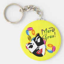Mardi Gras Mask Apparel and Gifts! Key Chain