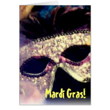 Mardi Gras Mask card