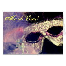 Mardi Gras Mask card