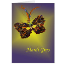 Mardi Gras Mask Cards