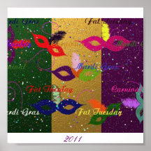 Mardi Gras Party, 2011 Posters