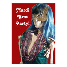 Mardi Gras Party Invitation