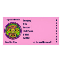 Mardi Gras Photo Business View Notes Please Customised Photo Card