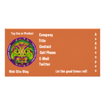 Mardi Gras Photo Business View Notes Please Customized Photo Card