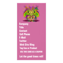 Mardi Gras Queen View Notes Please Photo Card Template