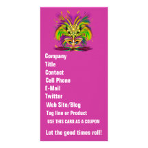 Mardi Gras Queen View Notes Please Photo Card Template