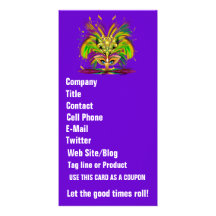 Mardi Gras Queen View Notes Please Picture Card