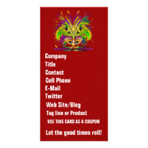 Mardi Gras Queen View Notes Please Picture Card
