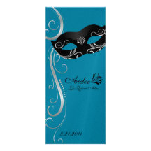Mardi Gras Quince Invite