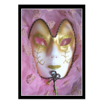 Mardi Gras Rose Business Card