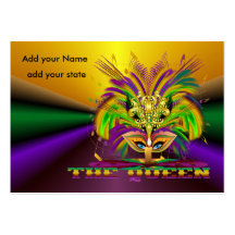 Mardi Gras Throws Business Cards