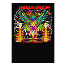 Mardi Gras Witch Doctor-Skull V-3-T Announcements