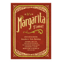 Margarita Party Invitations - Red Fiesta Party invitations
