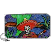 MARIACHI SIESTA DAY OF THE DEAD LAPTOP SPEAKERS