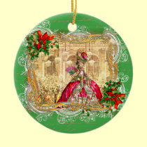 Marie Antoinette at Versailles Christmas ornaments