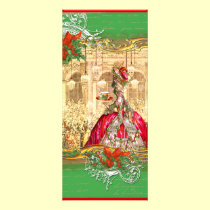 Marie Antoinette Bookmark Christmas Party rack cards