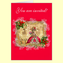 Marie Antoinette Christmas Ball cards