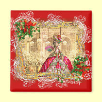 Marie Antoinette Christmas Ball magnets