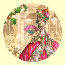 Marie Antoinette Christmas Ball stickers