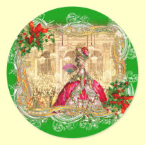 Marie Antoinette Christmas Ball stickers