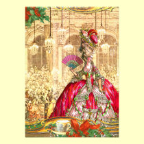 Marie Antoinette Versailles Christmas Tea Party invitations