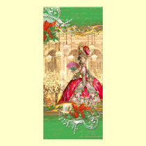 Marie Antoinette Versailles Christmas Tea Party rack cards