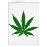Marijuana Leaf Greeting Card